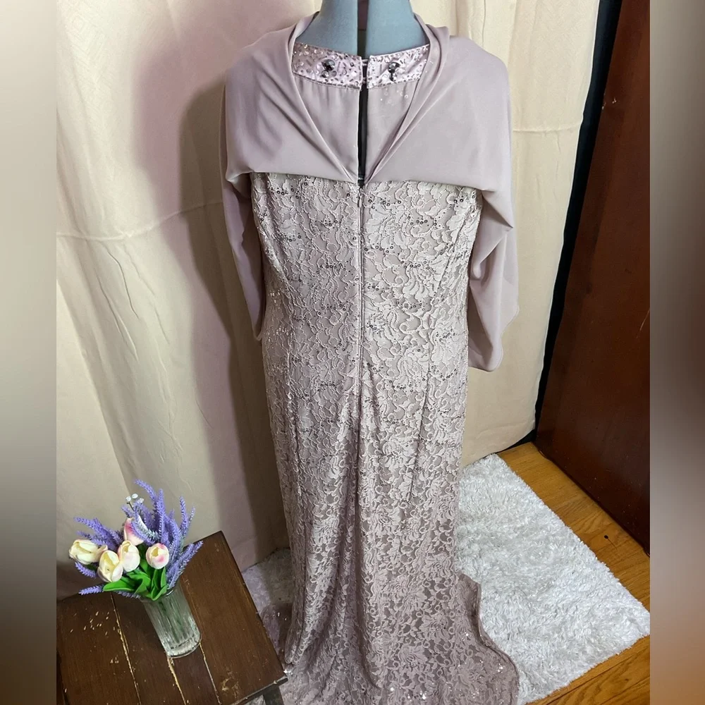 Ignight Evenings By Camille La Vie Blush Mother Of The Bride Long Formal Dress - Picture 9 of 13